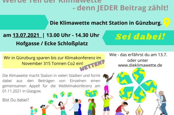 Die Klimawette macht Station in Günzburg